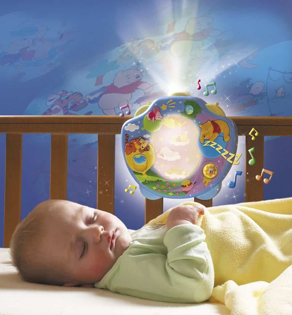 Veilleuse bébé projection plafond